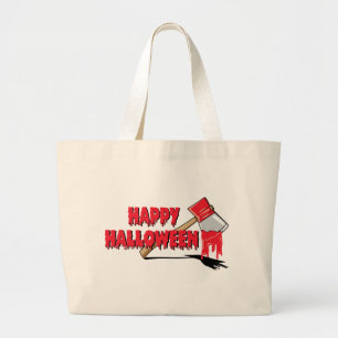 Bolsa Tote Grande Horror feliz do Dia das Bruxas