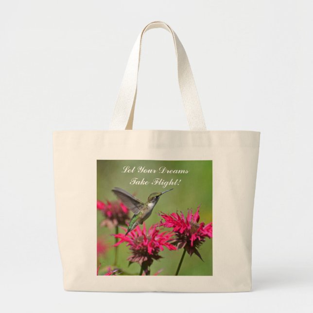 Bolsa Tote Grande Hummingbird Tote Bag (Frente)