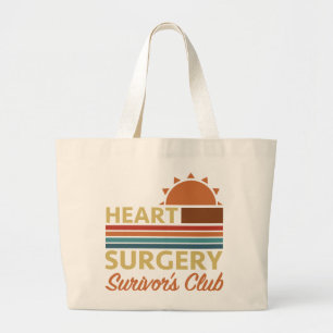 Bolsa Tote Grande Humor de Recuperação de Cirurgia Cardíaca