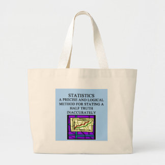 Bolsa Tote Grande Humor do estatístico das ESTATÍSTICAS