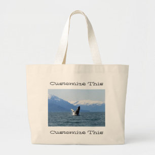 Bolsa Tote Grande Humpback na superfície; Customizável