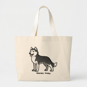Bolsa Tote Grande Husky siberiano