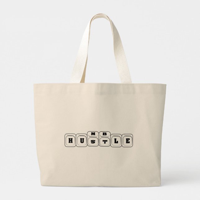 Bolsa Tote Grande Hustle para humilde (Verso)