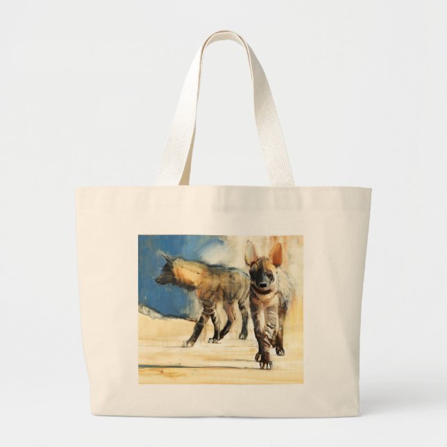 Bolsa Tote Grande Hyaenas listrado 2010 (Frente)