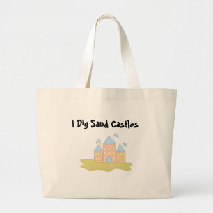 Bolsa Tote Grande I Dig Sand Castles