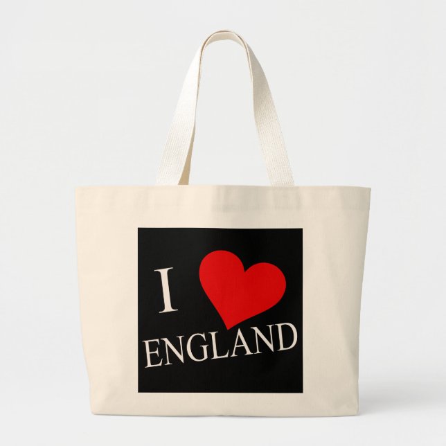 Bolsa Tote Grande I Heart England wt jtcnt (Frente)