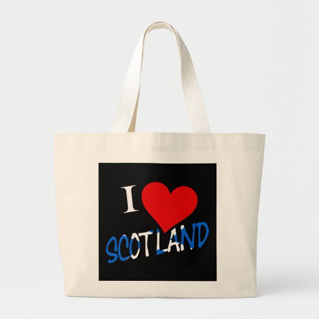 Bolsa Tote Grande I Heart Scotland overlay jtcnt (Frente)