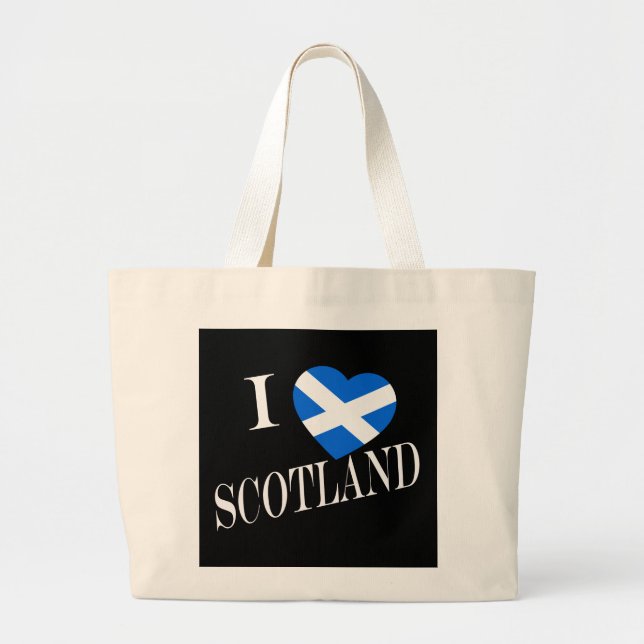 Bolsa Tote Grande I Heartflag Scotland com jtcn (Frente)