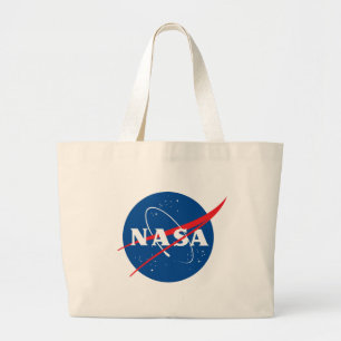 Bolsa Tote Grande Icônica Nasa Algodão XL Tote Bag (Pluto Cream)