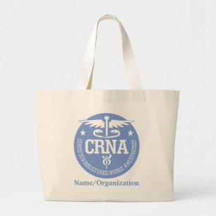 Bolsa Tote Grande Ideias do presente do Caduceus CRNA
