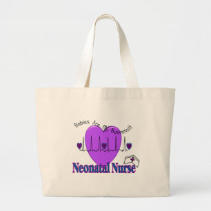 Bolsa Tote Grande Ideias Neonatal do presente da enfermeira--Design