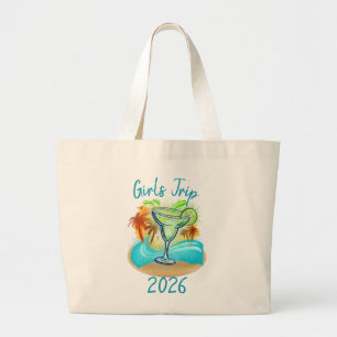 Bolsa Tote Grande Ilha Tropical Personalizada
