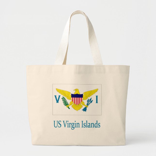 Bolsa Tote Grande Ilhas Virgens dos EUA (Frente)