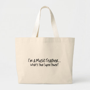 Bolsa Tote Grande Im um professor de música o que é seu poder supe
