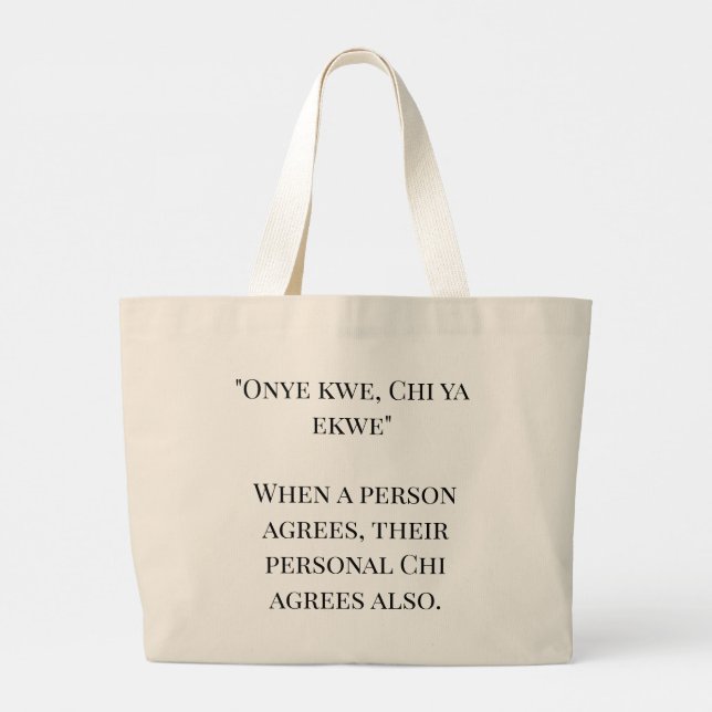 Bolsa Tote Grande Imperatriz da Abundância (Verso)