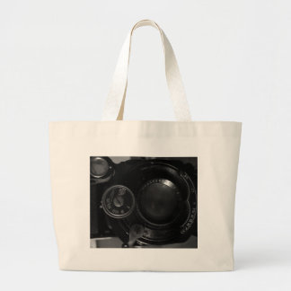 Bolsa Tote Grande Impressão de Câmera Clássica