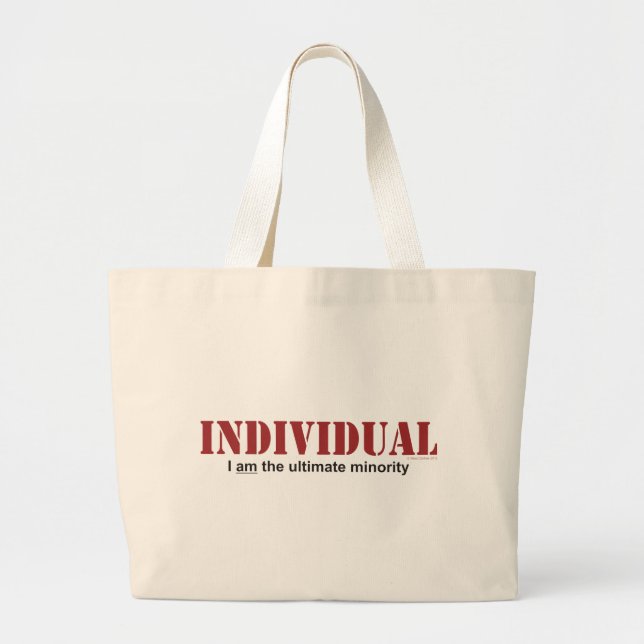 Bolsa Tote Grande Indivíduo… a minoria final (Frente)