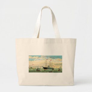 Bolsa Tote Grande Inman Navio a vapor Empresa
