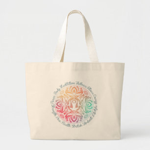 Bolsa Tote Grande Inspirações da ioga