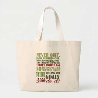 Bolsa Tote Grande Inspirador: Nunca parado