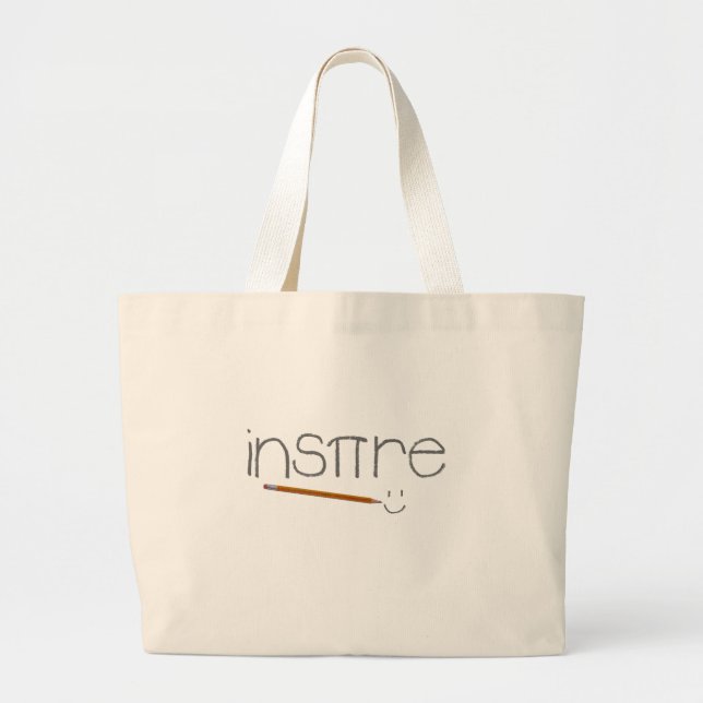 Bolsa Tote Grande Inspire a matemática (Frente)