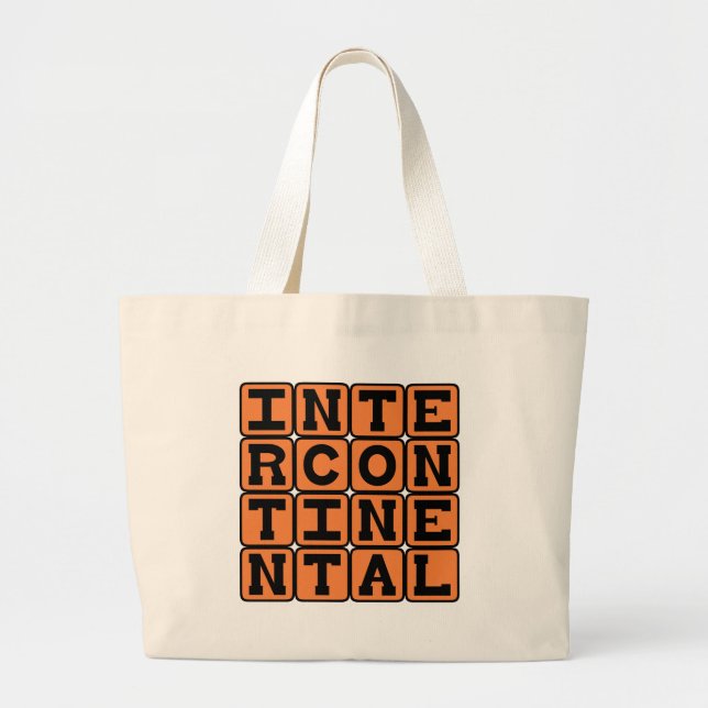 Bolsa Tote Grande Intercontinental, Internacional (Frente)