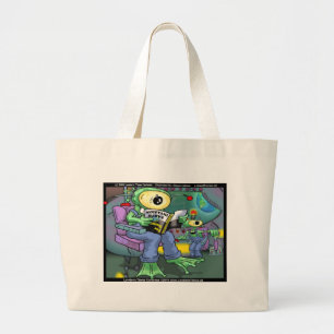 Bolsa Tote Grande Invasão da Terra para Principiantes Camisetas e Ca