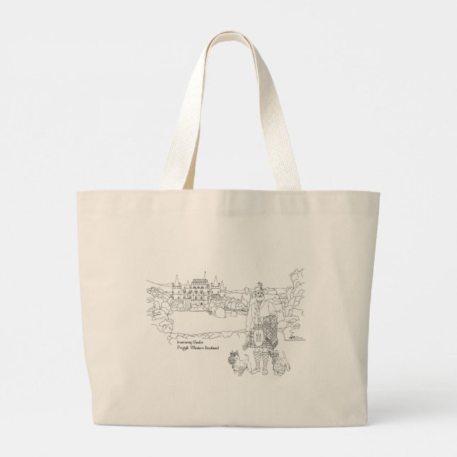 Bolsa Tote Grande Inveraray Castle Scotland Tote Bag (Verso)