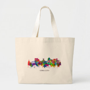 Bolsa Tote Grande Iowa City Skyline