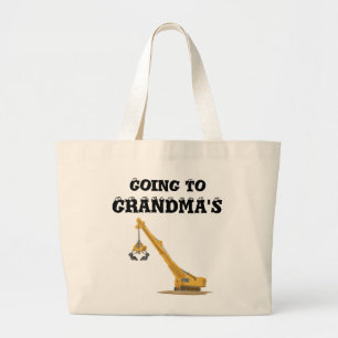Bolsa Tote Grande Ir ao saco da avó/vovô