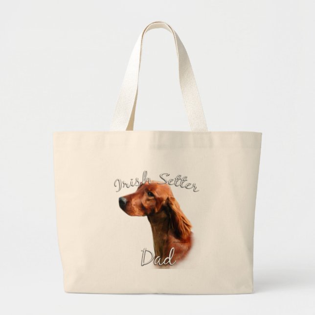 Bolsa Tote Grande Irish Setter Pai 2 (Frente)