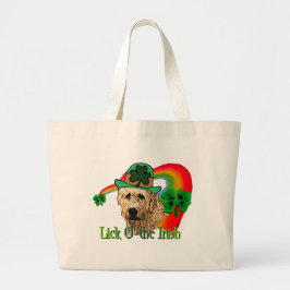 Bolsa Tote Grande Irish Wolfhound St Patricks