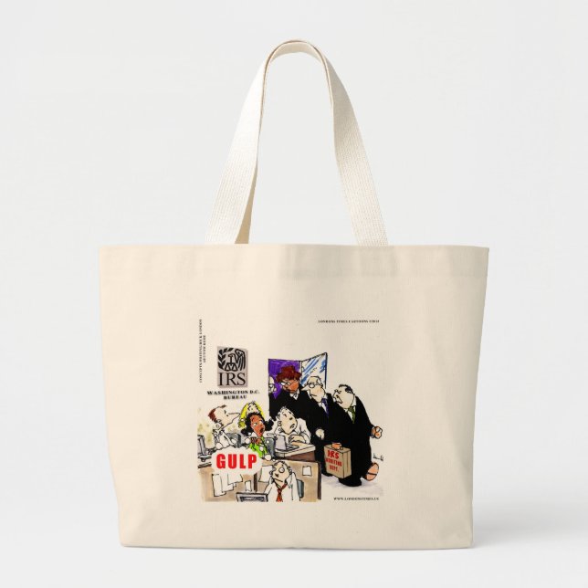 Bolsa Tote Grande IRS Audits IRS Funny (Frente)