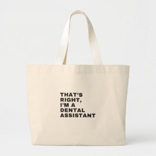 BOLSA TOTE GRANDE ISSO É CERTO QUE SOU UM ASSISTENTE DENTAL