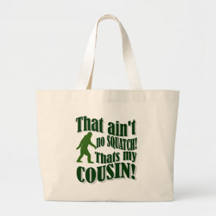 Bolsa Tote Grande Isso não é nenhum esquadrão que é meu primo!