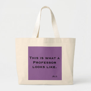 Bolsa Tote Grande Isto é que professor olha como o saco