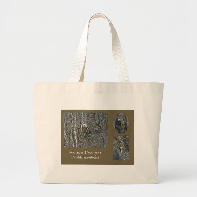Bolsa Tote Grande Itens de Coordenada do Passageiro Marrom Creeper (Frente)
