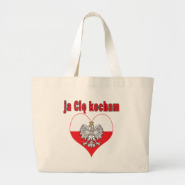 Bolsa Tote Grande ja Cie kocham Eagle Heart