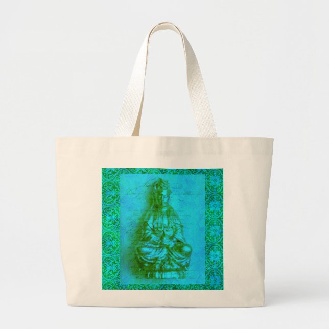 Bolsa Tote Grande Jade Kwan Yin (Frente)