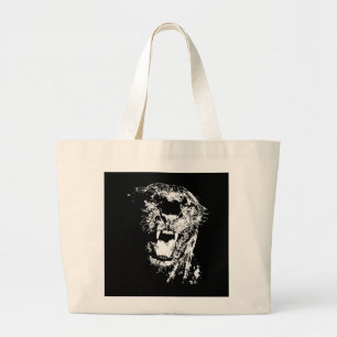 Bolsa Tote Grande Jaguar Preto