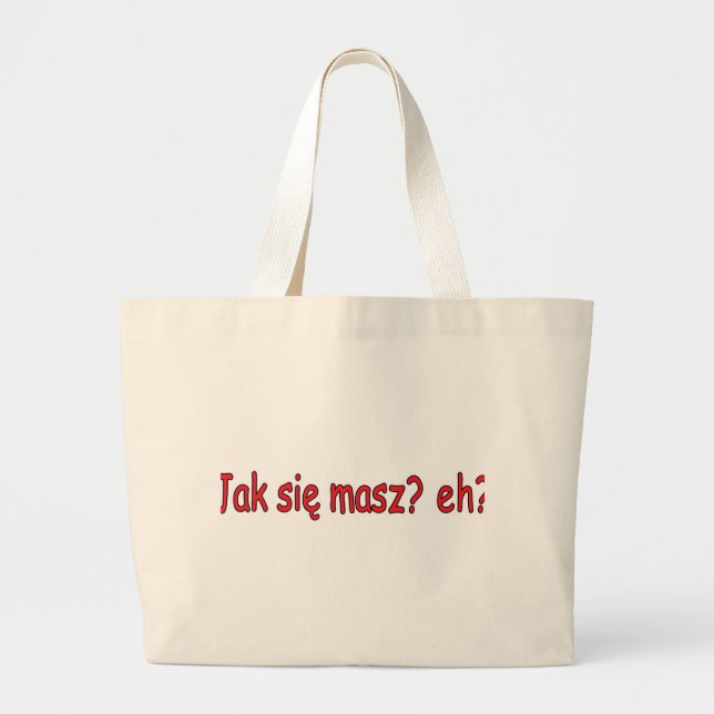 Bolsa Tote Grande Jak Sie Masz, hein? (Frente)