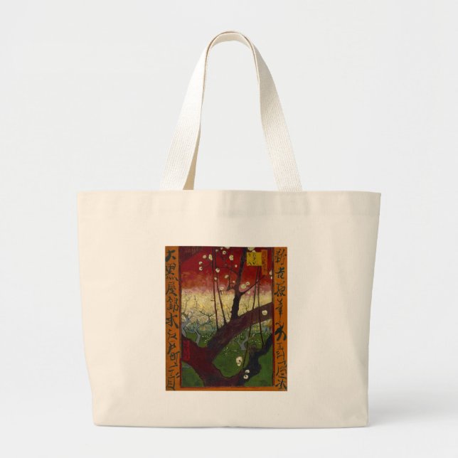 Bolsa Tote Grande Japoneses de Van Gogh depois de Hiroshige (Frente)