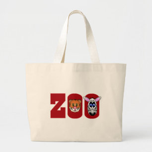 BOLSA TOTE GRANDE JARDIM ZOOLÓGICO