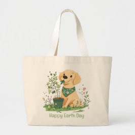 Bolsa Tote Grande Jardinagem Feliz Dia da Terra para Ouros