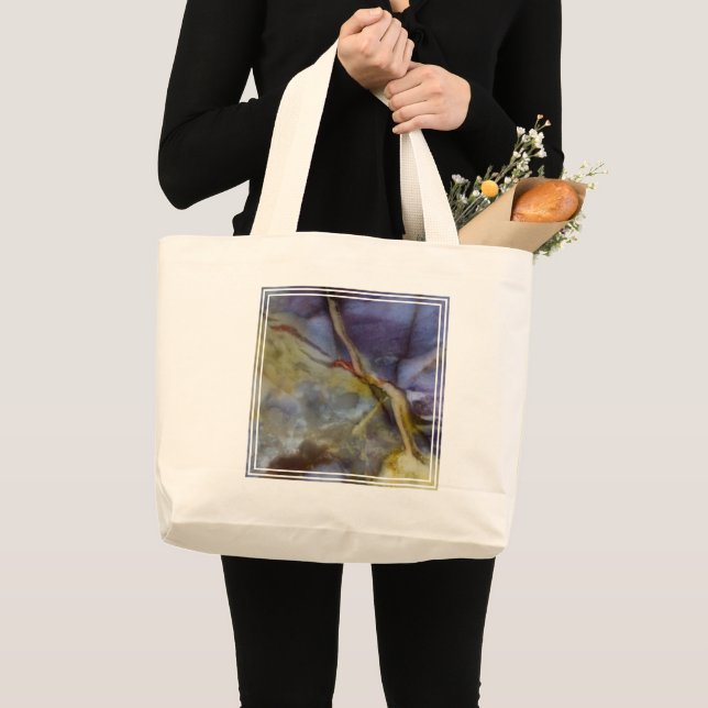 Bolsa Tote Grande Jaspe Roxo (Frente (produto))