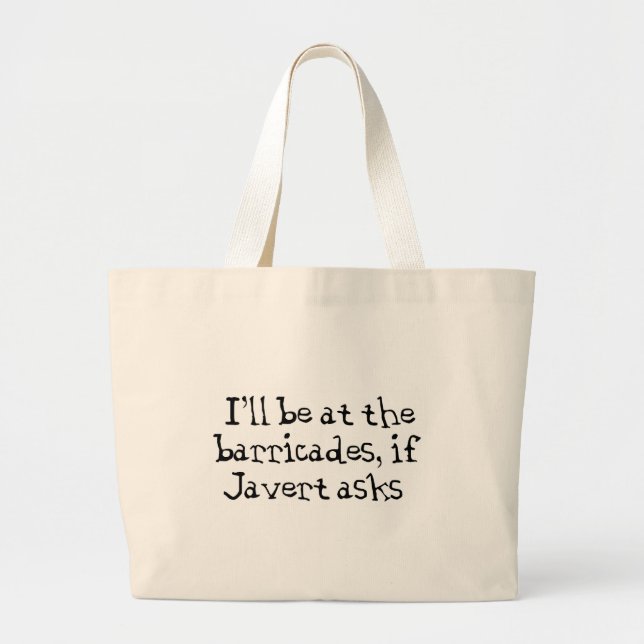 Bolsa Tote Grande Javert Les Miserables (Frente)