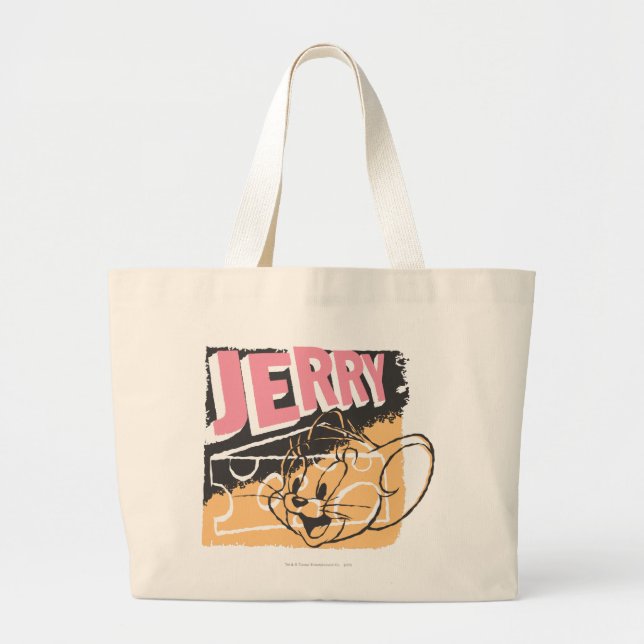 Bolsa Tote Grande Jerry Face em Queijo (Frente)