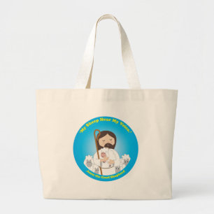 Bolsa Tote Grande Jesus, o Bom Pastor