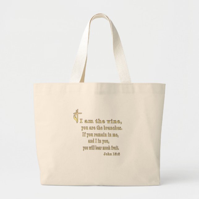 Bolsa Tote Grande João 3:16 (Frente)