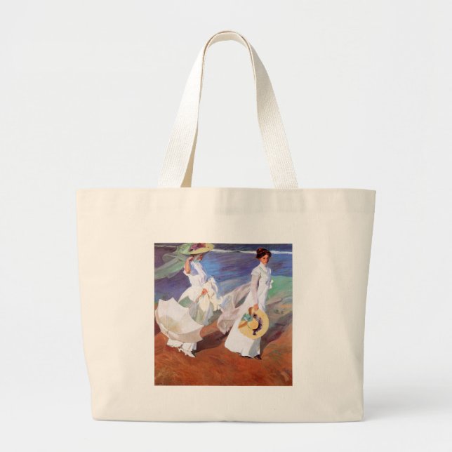 Bolsa Tote Grande Joaquin Sorolla Women Walking Beach (Frente)